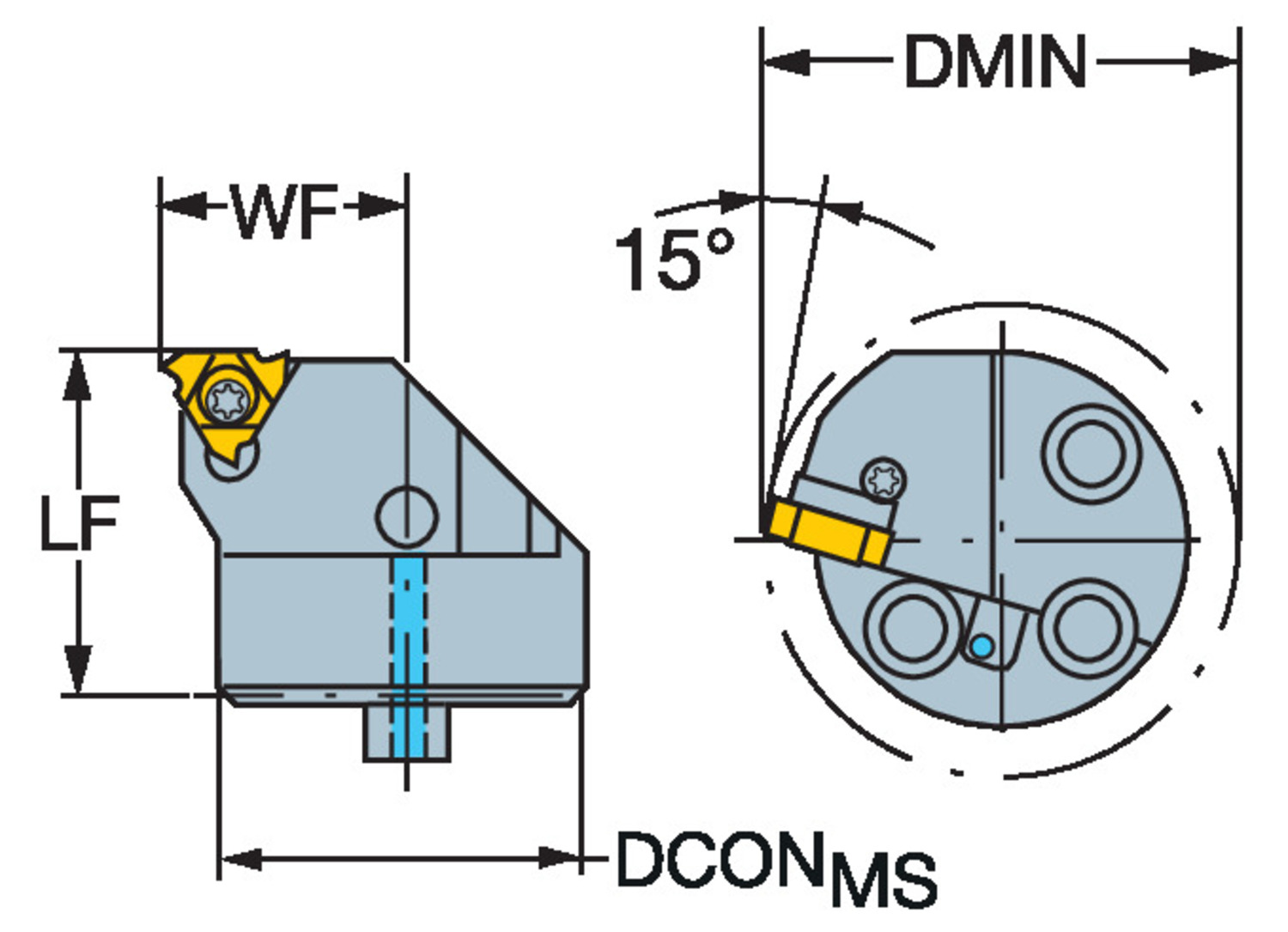 T-Max® U-Lock, głowica do toczenia gwintów R566.0KFC-202014-11
