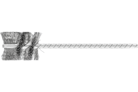 Szczotka wewnętrzna IBU Ø19 × 25 mm trzpień Ø3,2 mm drut stalowy Ø0,12