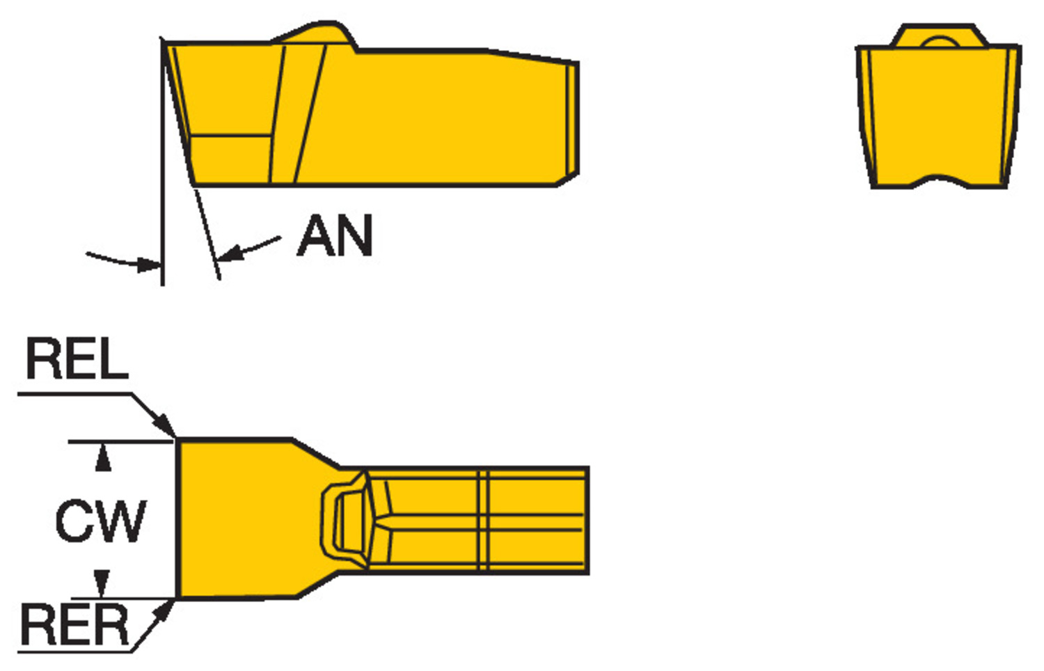 T-Max® Q-Cut, płytka do rowków N151.3-800-60-4G    235