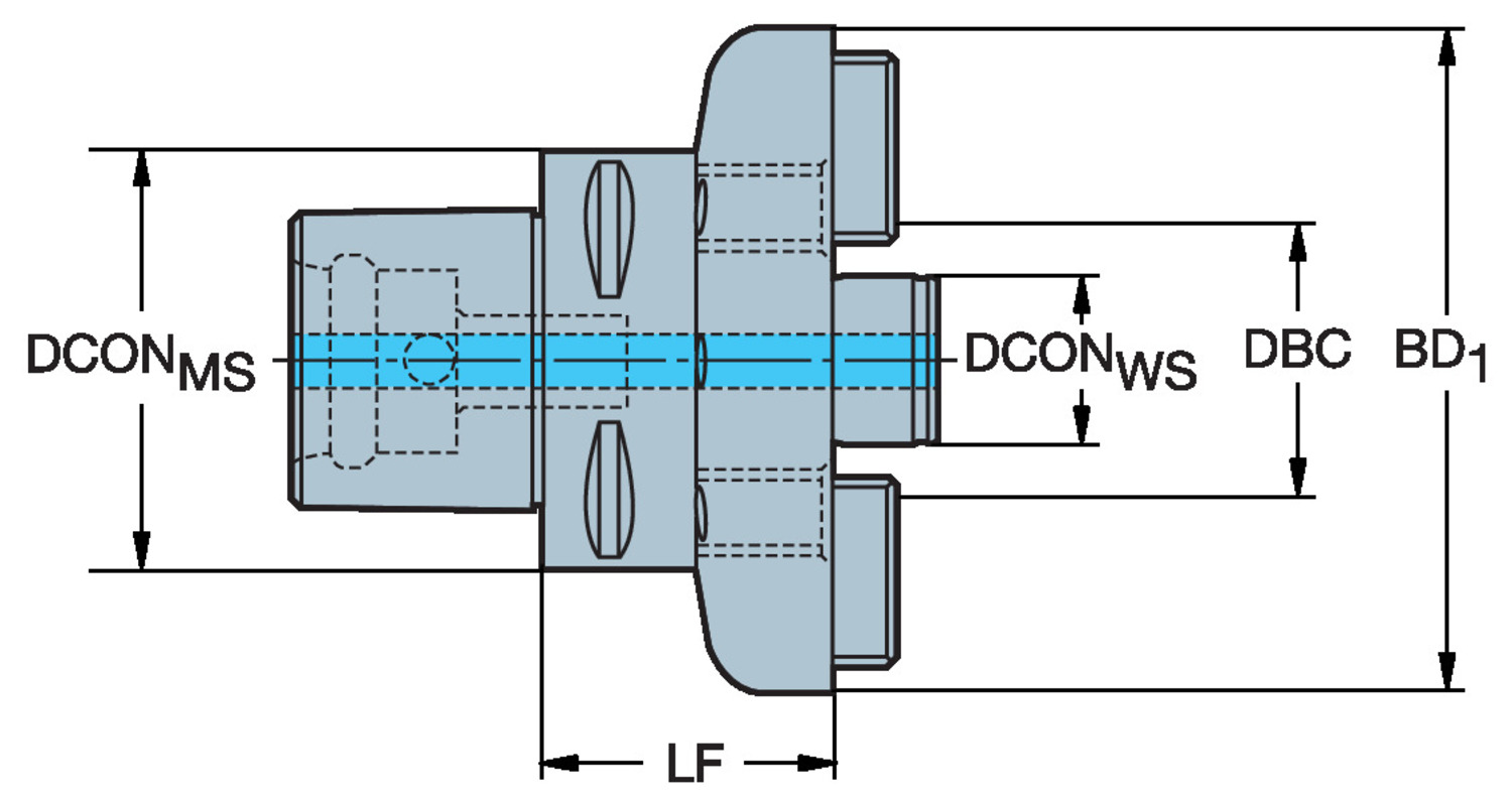Adapter ze złącza Coromant Capto® na złącze CoroBore® XL C8-391.XL-40 065