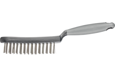 Szczotka ręczna z plastikowym korpusem i ergonomicznym uchwytem HBUP 2-rzędowa drut stalowy Ø0,40