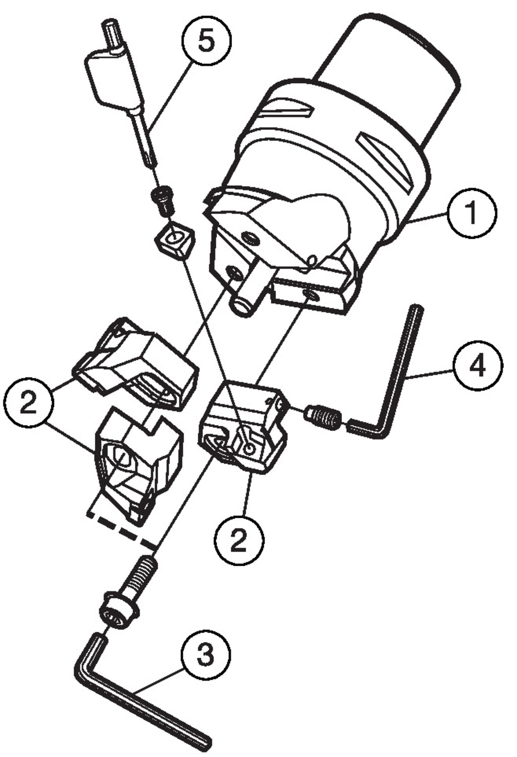 CoroBore® BR30, narzędzie do zgrubnego wytaczania trzyostrzowego BR30-56CC06F-C4
