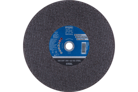 Ściernica tarczowa do cięcia do szlifierki-przecinarki EHT 300 × 4,0 × 22,23 mm SG STEEL do stali (100 m/s)