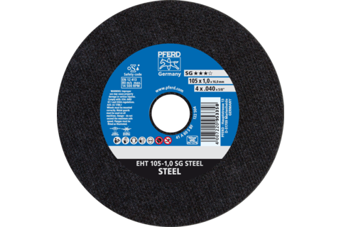 Ściernica tarczowa do cięcia EHT 105 × 1,0 × 16 mm prosta linia wydajna SG STEEL do stali