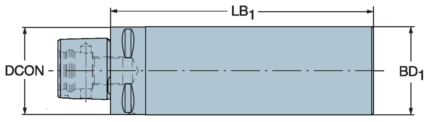 Półfabrykat stalowy ze złączem Coromant Capto® C6-391.50-63 180-B