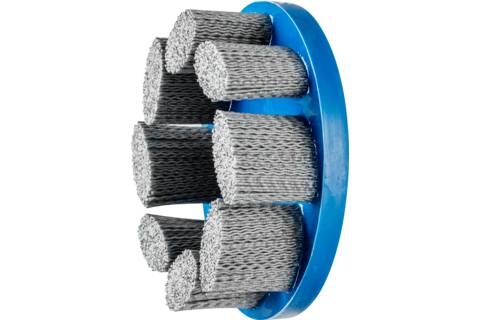 Szczotka kompozytowa talerzowe FLEX DBU Ø150 × 22,2 mm włókno SiC do otworu Ø1,10 mm, ziarno 120, stacjonarne