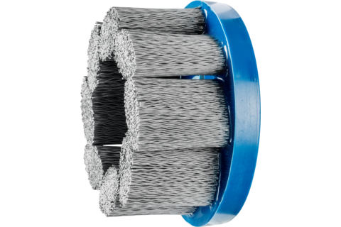 Szczotka kompozytowa talerzowe FLEX DBU Ø100 x 22,2 mm włókno SiC do otworu Ø0,55 mm, ziarno 320, stacjonarne