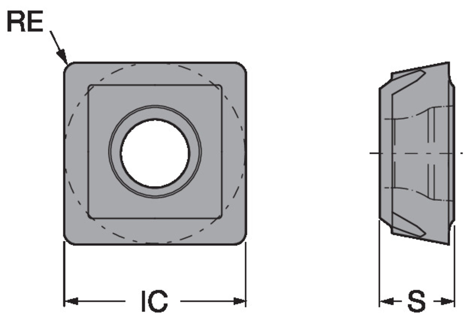 CoroDrill® 880, płytka wiertarska 880-04 03 W07H-P-GR 4324