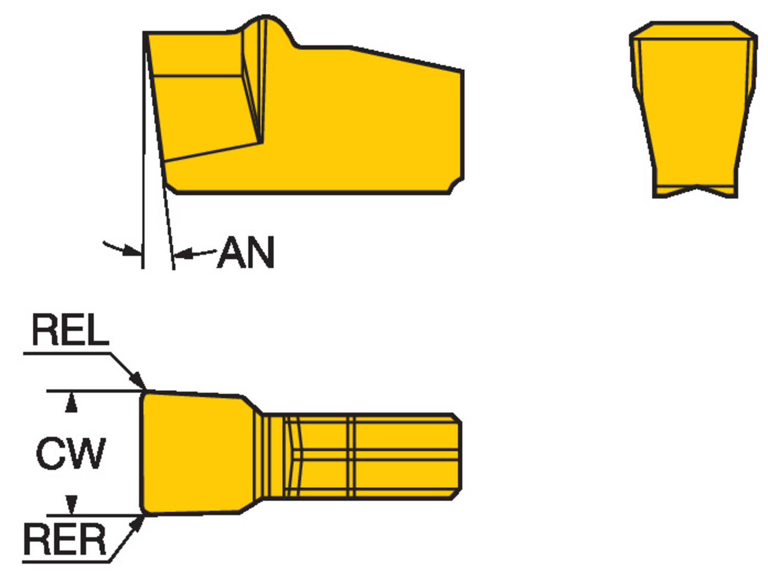 T-Max® Q-Cut, płytka do rowków N151.2-500-50-5G    H13A