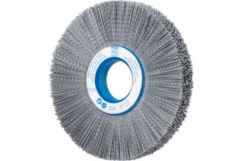 Szczotka kompozytowa tarczowe FLEX RBUP Ø200 x 25 x 50,8 mm włókno SiC do otworu Ø1,00 mm, ziarno 120, stacjonarne