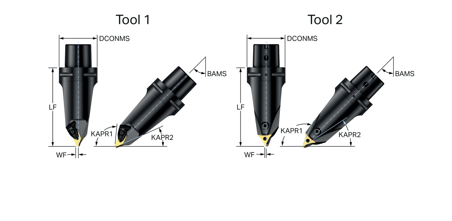 CoroTurn® Prime, część tokarska C6-T-A11B12L-130