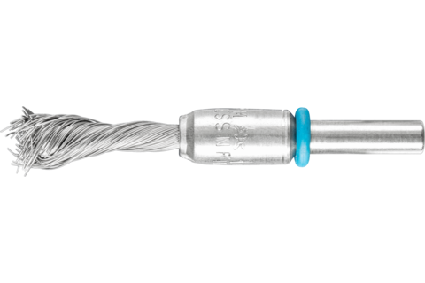 Pleciona szczotka-pędzelek SINGLETWIST INOX-TOTAL PBGSIT Ø10 mm trzpień Ø6 mm drut ze stali nierdzewnej Ø0,20
