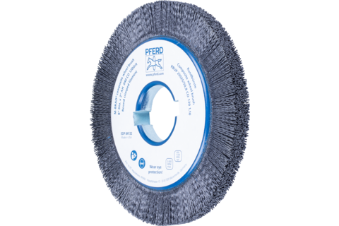 Szczotka kompozytowa tarczowe RBUP Ø200 × 13 × 50,8 mm włókno ceramiczne do otworu Ø1,10 mm, ziarno 120, stacjonarne