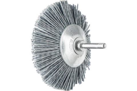 Szczotka stożkowa niepleciona KBU Ø95 × 10 mm trzpień Ø6 mm włókno SiC Ø1,10 mm ziarno 120