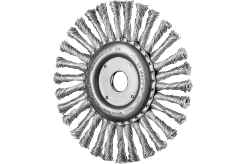 Szczotka tarczowa pleciona COMBITWIST RBG Ø178 × 13 × 22,2 mm, drut ze stali nierdzewnej Ø0,50 mm do szlifierki kątowej