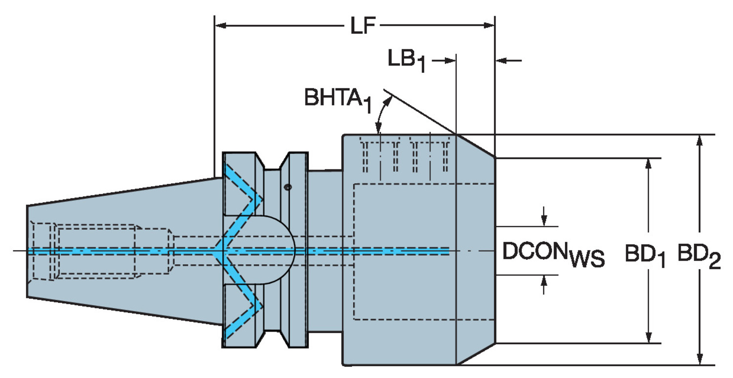 Adapter ze złącza MAS-BT 403 na złącze Weldon A2B20-40 32 100