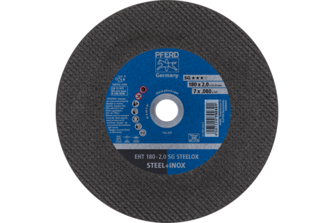 Ściernica tarczowa do cięcia EHT 180 × 2,0 × 22,23 mm prosta linia wydajna SG STEELOX do stali/stali szlachetnej