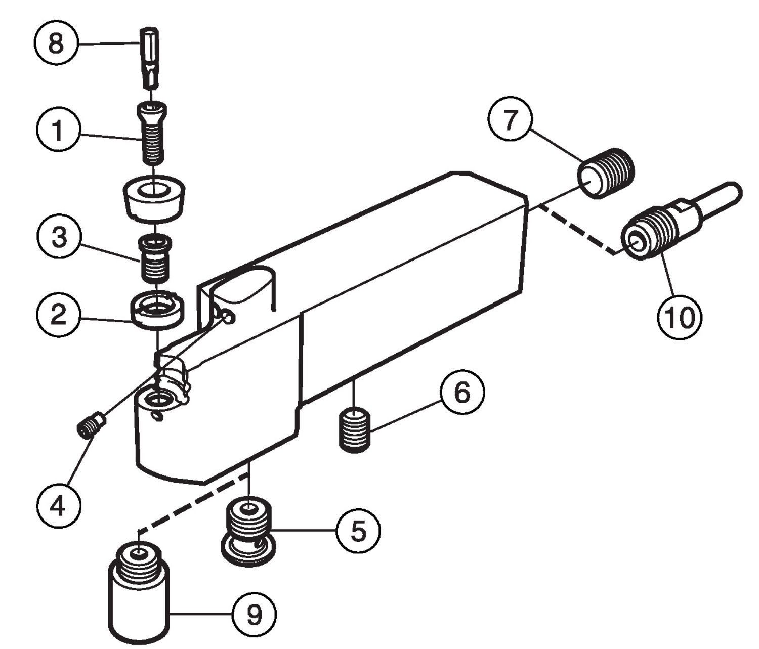 CoroThread® 107, oprawka systemu QS do toczenia QS-SRDCN-202025-10XC