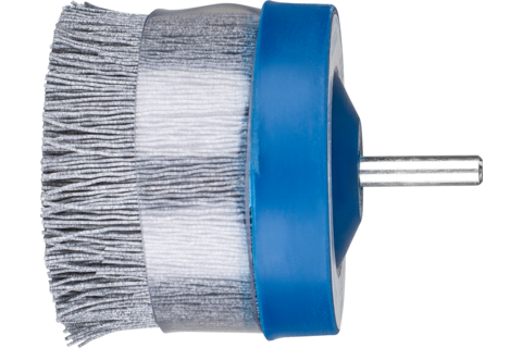 Szczotka kompozytowa talerzowe DBUR Ø63 mm, trzonek Ø6 mm, włókno SiC Ø0,55 mm, ziarno 120, stacjonarne