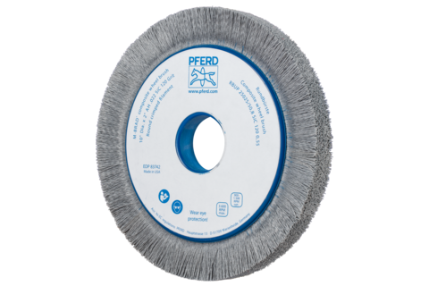 Szczotka kompozytowa tarczowe RBUP Ø250 x 25 x 50,8 mm włókno SiC do otworu Ø0,55 mm, ziarno 120, stacjonarne